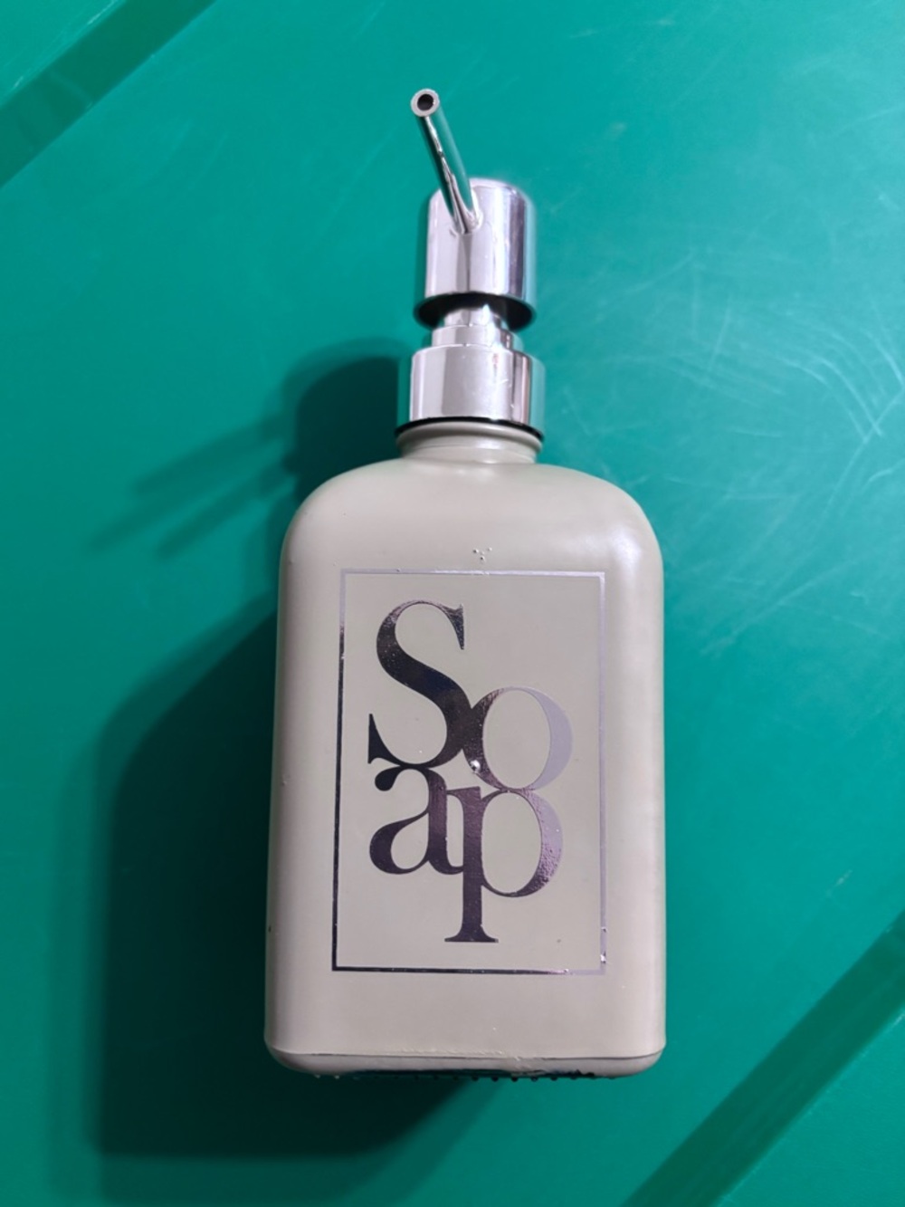 New! Grey Soap Dispenser